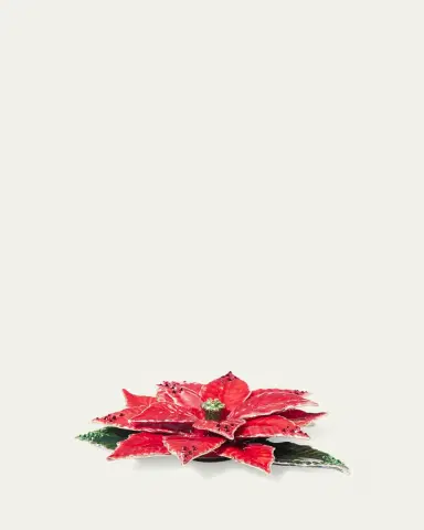 Jay Strongwater Poinsettia Tabletop Objet | Thumbnail 2 Jay Strongwater Poinsettia Tabletop Objet | Thumbnail 2