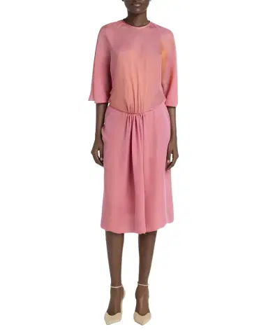 Giorgio Armani Iridescent Chiffon 3/4-Sleeve Midi Dress | Thumbnail 1 Giorgio Armani Iridescent Chiffon 3/4-Sleeve Midi Dress | Thumbnail 1