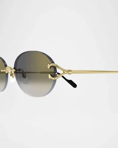 Cartier Rimless Metal Round Sunglasses | Thumbnail 2 Cartier Rimless Metal Round Sunglasses | Thumbnail 2