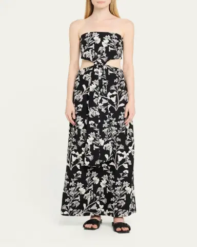 Agua by Agua Bendita Malaquita Strapless Cutout Maxi Dress | Thumbnail 2 Agua by Agua Bendita Malaquita Strapless Cutout Maxi Dress | Thumbnail 2