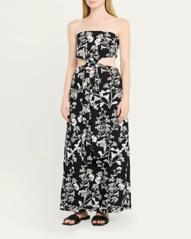 Agua by Agua Bendita Malaquita Strapless Cutout Maxi Dress | Thumbnail 4 Agua by Agua Bendita Malaquita Strapless Cutout Maxi Dress | Thumbnail 4