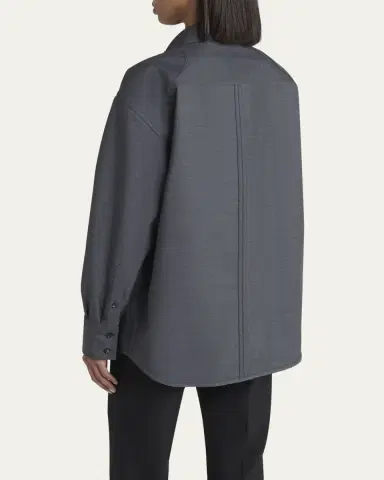 Bottega Veneta Matches-Collar Travel Light Wool Shirt | Thumbnail 7 Bottega Veneta Matches-Collar Travel Light Wool Shirt | Thumbnail 7