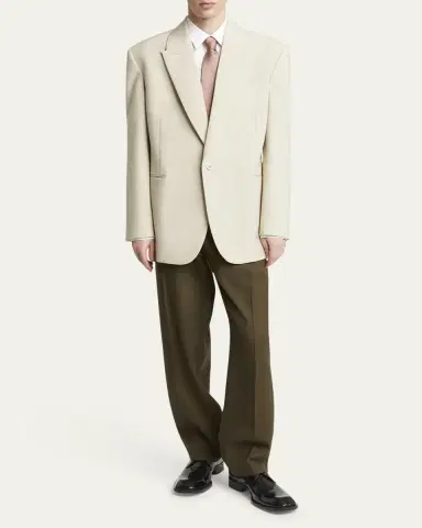 Saint Laurent Men's Wool-Silk Relaxed Sport Coat | Thumbnail 2 Saint Laurent Men's Wool-Silk Relaxed Sport Coat | Thumbnail 2