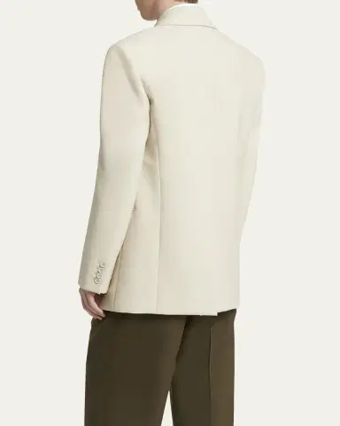 Saint Laurent Men's Wool-Silk Relaxed Sport Coat | Thumbnail 3 Saint Laurent Men's Wool-Silk Relaxed Sport Coat | Thumbnail 3