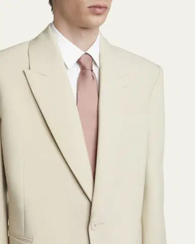 Saint Laurent Men's Wool-Silk Relaxed Sport Coat | Thumbnail 5 Saint Laurent Men's Wool-Silk Relaxed Sport Coat | Thumbnail 5