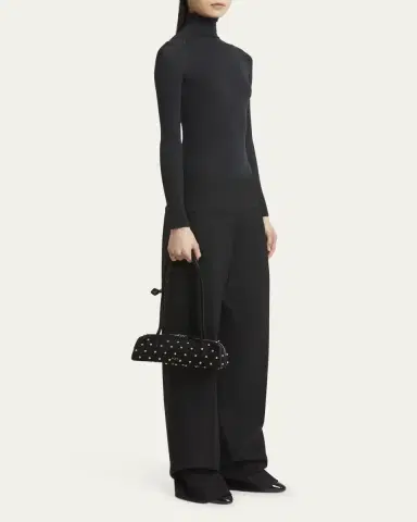 Alaïa Le Teckel Small Shoulder Bag in Studded Suede | Thumbnail 10 Alaïa Le Teckel Small Shoulder Bag in Studded Suede | Thumbnail 10
