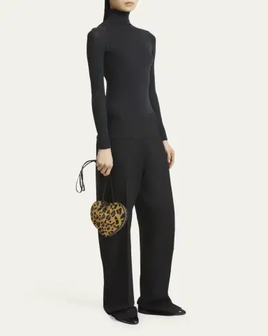 ALAÏA Le Coeur Crossbody Bag in Leopard Calf Hair | Thumbnail 5 ALAÏA Le Coeur Crossbody Bag in Leopard Calf Hair | Thumbnail 5