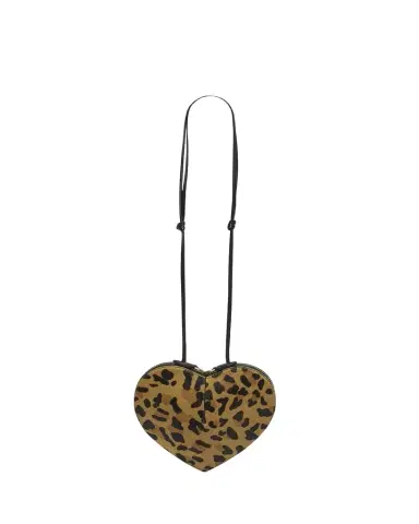 ALAÏA Le Coeur Crossbody Bag in Leopard Calf Hair | Thumbnail 1 ALAÏA Le Coeur Crossbody Bag in Leopard Calf Hair | Thumbnail 1