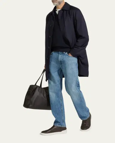 ZEGNA Men's Motorin 300cc Microfiber Rain Coat | Thumbnail 2 ZEGNA Men's Motorin 300cc Microfiber Rain Coat | Thumbnail 2