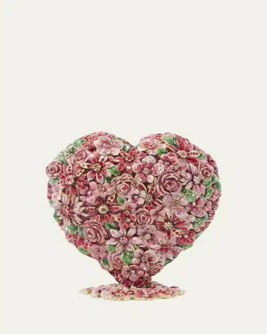 Jay Strongwater Floral Heart Objet | Thumbnail 2 Jay Strongwater Floral Heart Objet | Thumbnail 2