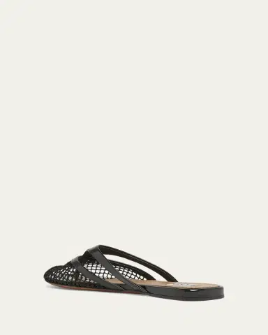 Alaïa Net Leather Thong Mules | Thumbnail 4 Alaïa Net Leather Thong Mules | Thumbnail 4
