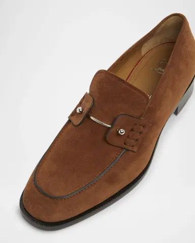 Christian Louboutin Men's Chambelimoc Collar Pin Penny Loafers | Thumbnail 3 Christian Louboutin Men's Chambelimoc Collar Pin Penny Loafers | Thumbnail 3