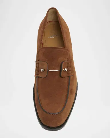 Christian Louboutin Men's Chambelimoc Collar Pin Penny Loafers | Thumbnail 4 Christian Louboutin Men's Chambelimoc Collar Pin Penny Loafers | Thumbnail 4