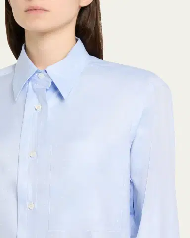 Brioni Button Down Cotton Twill Shirt | Thumbnail 5 Brioni Button Down Cotton Twill Shirt | Thumbnail 5