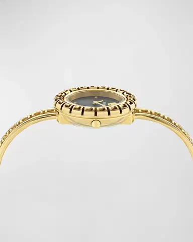 Versace 28mm La Greca Bangle Bracelet Watch with Diamonds | Thumbnail 7 Versace 28mm La Greca Bangle Bracelet Watch with Diamonds | Thumbnail 7