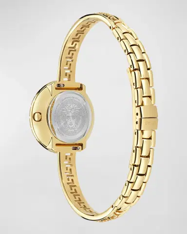 Versace 28mm La Greca Bangle Bracelet Watch with Diamonds | Thumbnail 8 Versace 28mm La Greca Bangle Bracelet Watch with Diamonds | Thumbnail 8