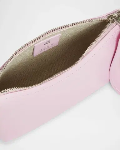 Givenchy Voyou Small Pouch Bag in Leather with Buckle and Heart Lock Wristlet | Thumbnail 3 Givenchy Voyou Small Pouch Bag in Leather with Buckle and Heart Lock Wristlet | Thumbnail 3
