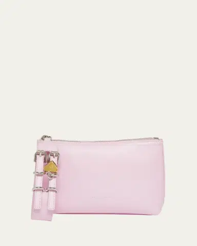 Givenchy Voyou Small Pouch Bag in Leather with Buckle and Heart Lock Wristlet | Thumbnail 6 Givenchy Voyou Small Pouch Bag in Leather with Buckle and Heart Lock Wristlet | Thumbnail 6