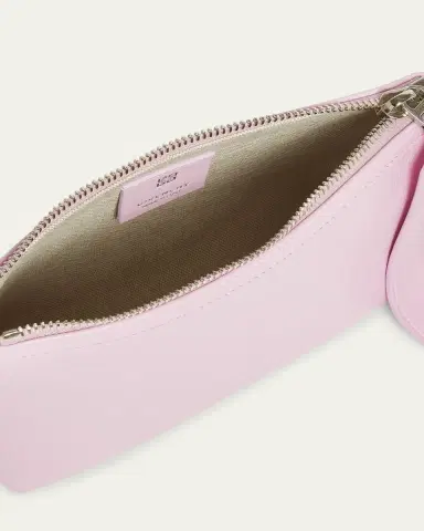 Givenchy Voyou Small Pouch Bag in Leather with Buckle and Heart Lock Wristlet | Thumbnail 9 Givenchy Voyou Small Pouch Bag in Leather with Buckle and Heart Lock Wristlet | Thumbnail 9