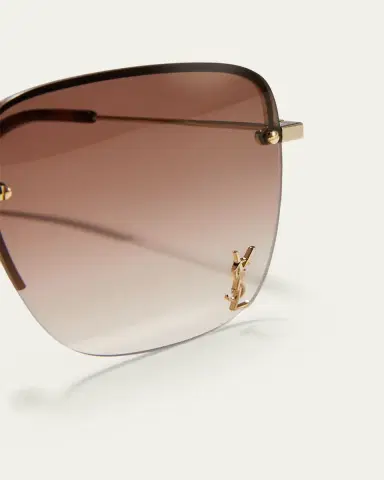 Saint Laurent YSL Rimless Square Metal Sunglasses | Thumbnail 2 Saint Laurent YSL Rimless Square Metal Sunglasses | Thumbnail 2
