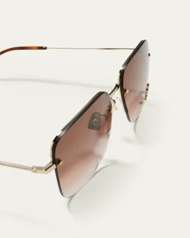 Saint Laurent YSL Rimless Square Metal Sunglasses | Thumbnail 4 Saint Laurent YSL Rimless Square Metal Sunglasses | Thumbnail 4