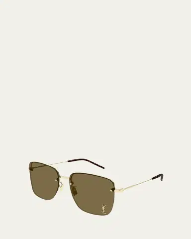 Saint Laurent YSL Rimless Square Metal Sunglasses | Thumbnail 9 Saint Laurent YSL Rimless Square Metal Sunglasses | Thumbnail 9