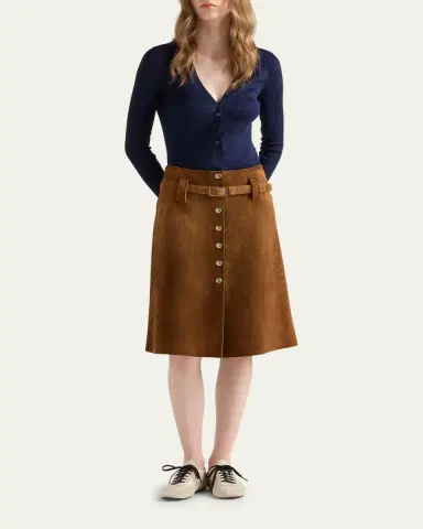 Prada Fitted Long-Sleeve Ribbed Cardigan | Thumbnail 2 Prada Fitted Long-Sleeve Ribbed Cardigan | Thumbnail 2