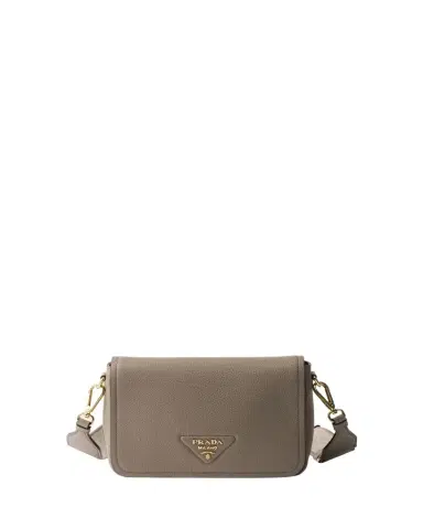 Prada Daino Flap Soft Leather Crossbody Bag | Thumbnail 1 Prada Daino Flap Soft Leather Crossbody Bag | Thumbnail 1