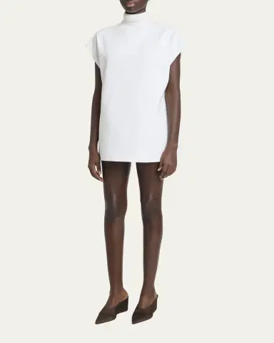Alaïa Satin Wedge Mules | Thumbnail 3 Alaïa Satin Wedge Mules | Thumbnail 3