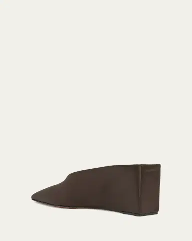 Alaïa Satin Wedge Mules | Thumbnail 5 Alaïa Satin Wedge Mules | Thumbnail 5
