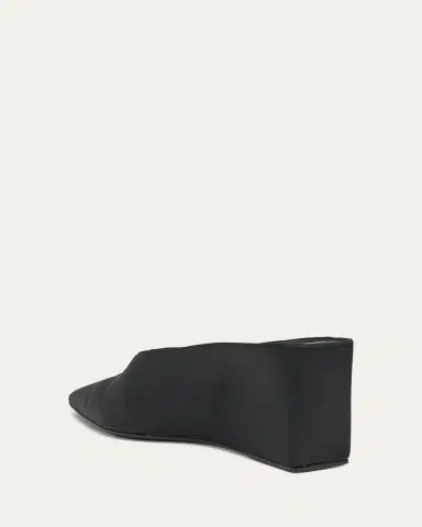 Alaïa Satin Wedge Mules | Thumbnail 9 Alaïa Satin Wedge Mules | Thumbnail 9