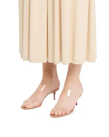 Christian Louboutin 55mm Just Nothing Clear Slide Sandals | Thumbnail 1 Christian Louboutin 55mm Just Nothing Clear Slide Sandals | Thumbnail 1