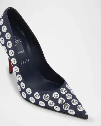 Christian Louboutin 100mm Miss Z Silk Crystal Pumps | Thumbnail 2 Christian Louboutin 100mm Miss Z Silk Crystal Pumps | Thumbnail 2