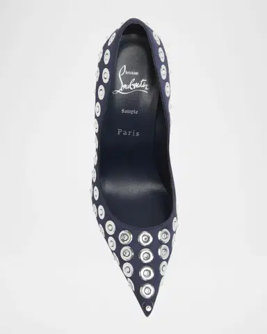 Christian Louboutin 100mm Miss Z Silk Crystal Pumps | Thumbnail 3 Christian Louboutin 100mm Miss Z Silk Crystal Pumps | Thumbnail 3