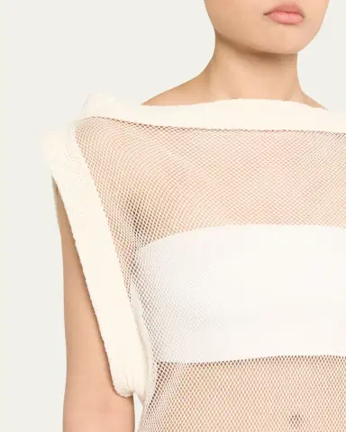 Aisling Camps Wave Boatneck Mesh-Knit Maxi Dress | Thumbnail 5 Aisling Camps Wave Boatneck Mesh-Knit Maxi Dress | Thumbnail 5