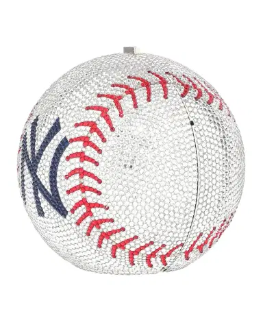Judith Leiber Couture NY Yankees Baseball Minaudiere | Thumbnail 1 Judith Leiber Couture NY Yankees Baseball Minaudiere | Thumbnail 1