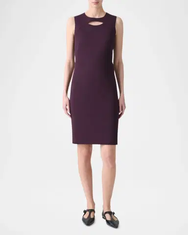 Akris punto Sleeveless Cut-Out Jersey Dress | Thumbnail 2 Akris punto Sleeveless Cut-Out Jersey Dress | Thumbnail 2