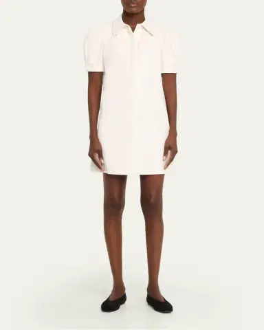 ALICE + OLIVIA Jem Vegan Leather Puff-Sleeve Shirtdress | Thumbnail 2 ALICE + OLIVIA Jem Vegan Leather Puff-Sleeve Shirtdress | Thumbnail 2