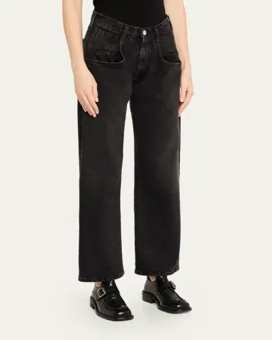 Maison Margiela 5-Pocket Straight-Leg Denim Ankle Pants | Thumbnail 4 Maison Margiela 5-Pocket Straight-Leg Denim Ankle Pants | Thumbnail 4