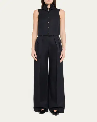 Loro Piana Dianne Layered Barathea Silk Vest | Thumbnail 2 Loro Piana Dianne Layered Barathea Silk Vest | Thumbnail 2