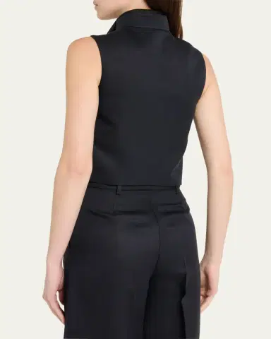 Loro Piana Dianne Layered Barathea Silk Vest | Thumbnail 3 Loro Piana Dianne Layered Barathea Silk Vest | Thumbnail 3
