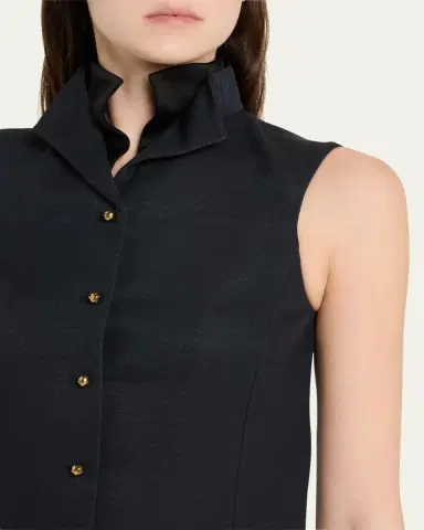 Loro Piana Dianne Layered Barathea Silk Vest | Thumbnail 5 Loro Piana Dianne Layered Barathea Silk Vest | Thumbnail 5