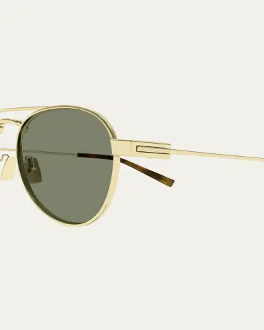 Saint Laurent Men's SL 708M Metal Round Sunglasses | Thumbnail 2 Saint Laurent Men's SL 708M Metal Round Sunglasses | Thumbnail 2