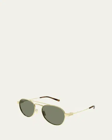 Saint Laurent Men's SL 708M Metal Round Sunglasses | Thumbnail 3 Saint Laurent Men's SL 708M Metal Round Sunglasses | Thumbnail 3