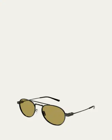 Saint Laurent Men's SL 708M Metal Round Sunglasses | Thumbnail 6 Saint Laurent Men's SL 708M Metal Round Sunglasses | Thumbnail 6