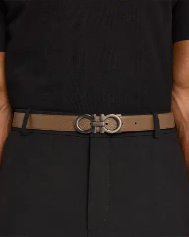 Ferragamo Men's Reversible Gancini-Buckle Belt | Thumbnail 2 Ferragamo Men's Reversible Gancini-Buckle Belt | Thumbnail 2