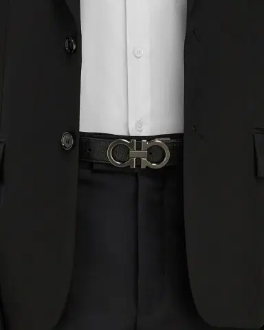 Ferragamo Men's Reversible Gancini-Buckle Belt | Thumbnail 4 Ferragamo Men's Reversible Gancini-Buckle Belt | Thumbnail 4