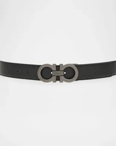 Ferragamo Men's Reversible Gancini-Buckle Belt | Thumbnail 5 Ferragamo Men's Reversible Gancini-Buckle Belt | Thumbnail 5