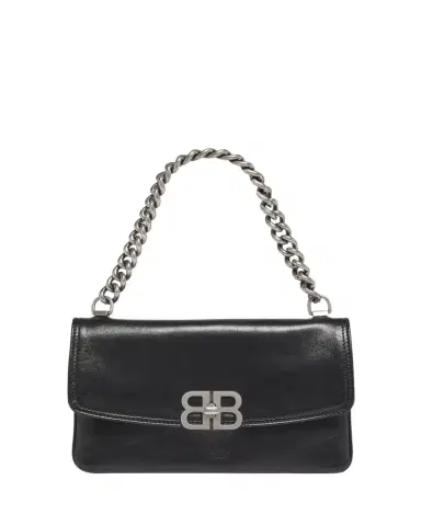 Balenciaga BB Soft Leather Phone Wallet on Chain | Thumbnail 1 Balenciaga BB Soft Leather Phone Wallet on Chain | Thumbnail 1