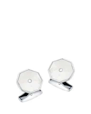 Tateossian Men's Mother-Of-Pearl London Eye Cufflinks with Diamonds | Thumbnail 1 Tateossian Men's Mother-Of-Pearl London Eye Cufflinks with Diamonds | Thumbnail 1